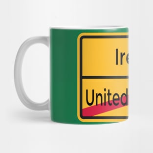 United Kingdom to Ireland Brexit Sign Mug